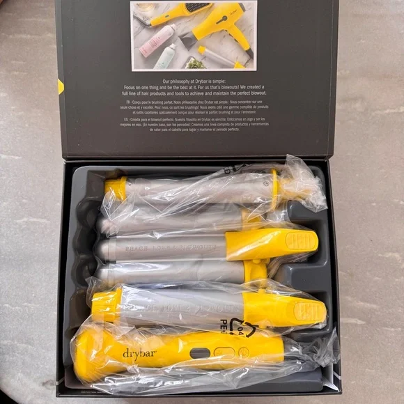 Drybar The Mixologist Interchangeable Styling Iron + Travel Bag.